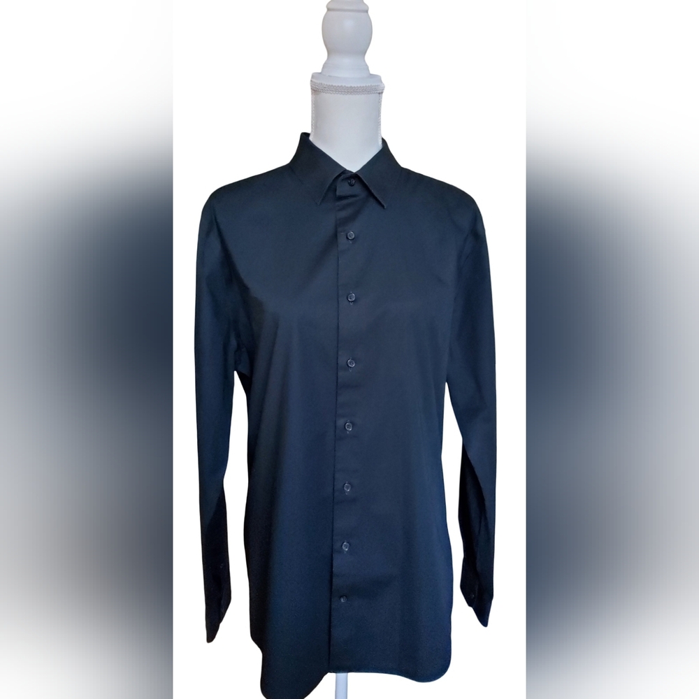 Express Dark Blue Dress Shirt